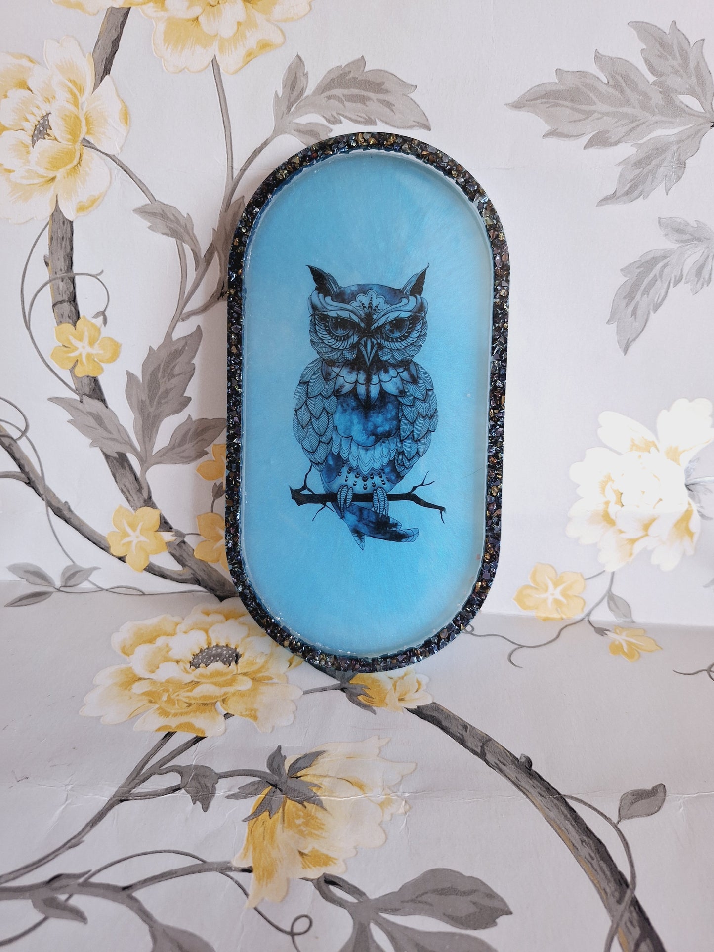 Blue Owl Trinket Tray