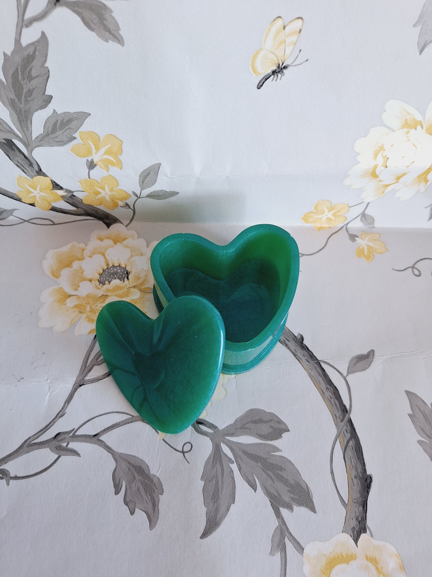 Green Heart Trinket Box