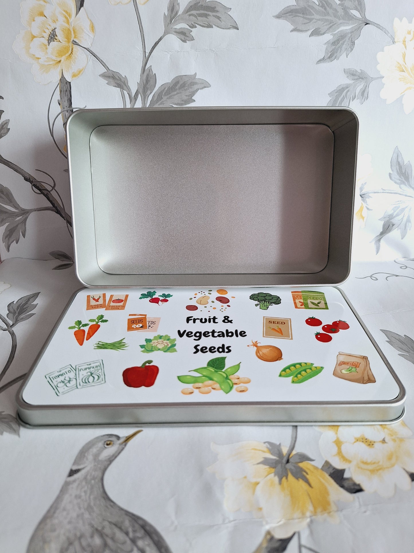 Fruit & Vegetable Seeds Tin