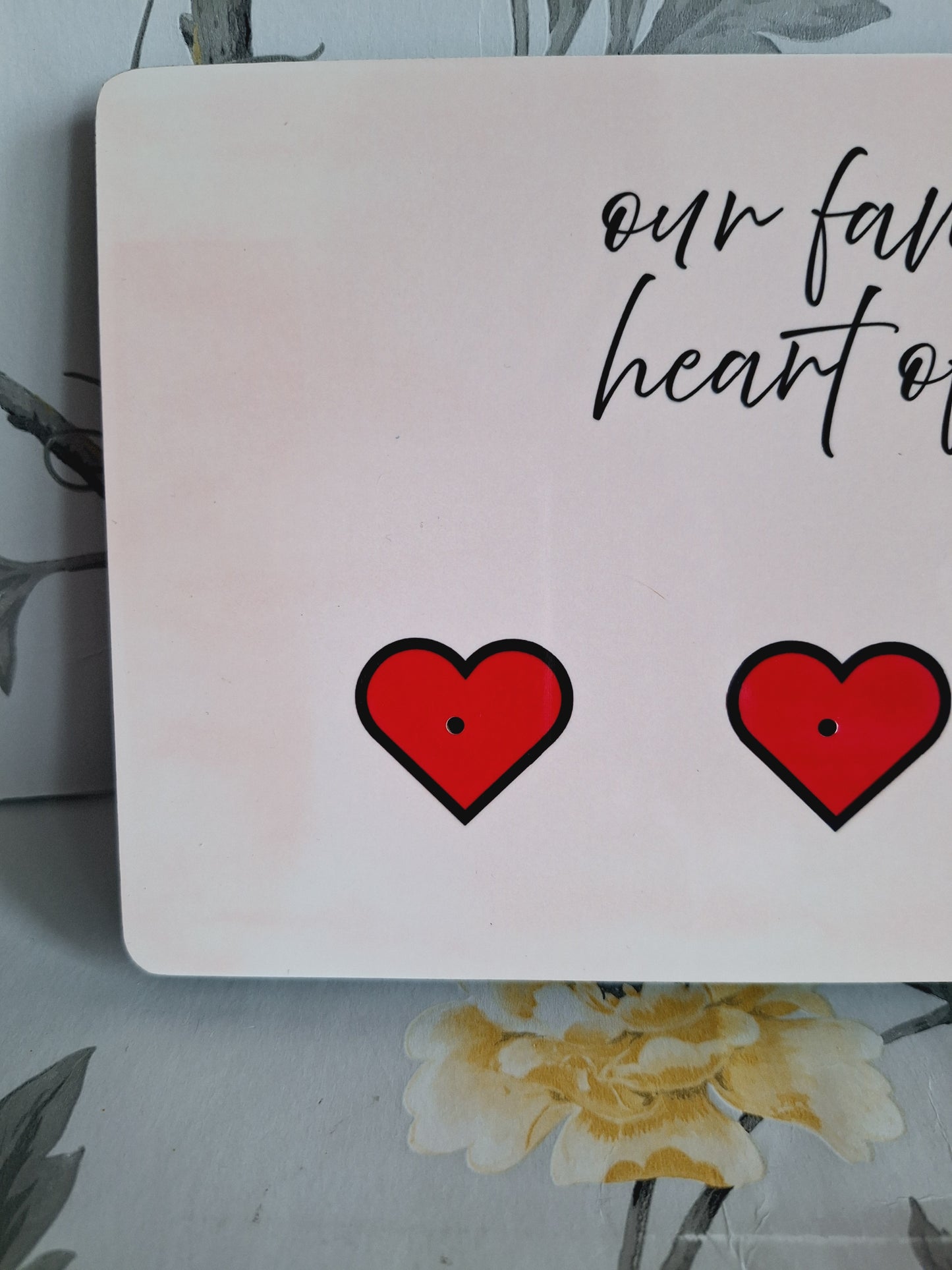 Our Family Is The Heart Of The Home Key Holder