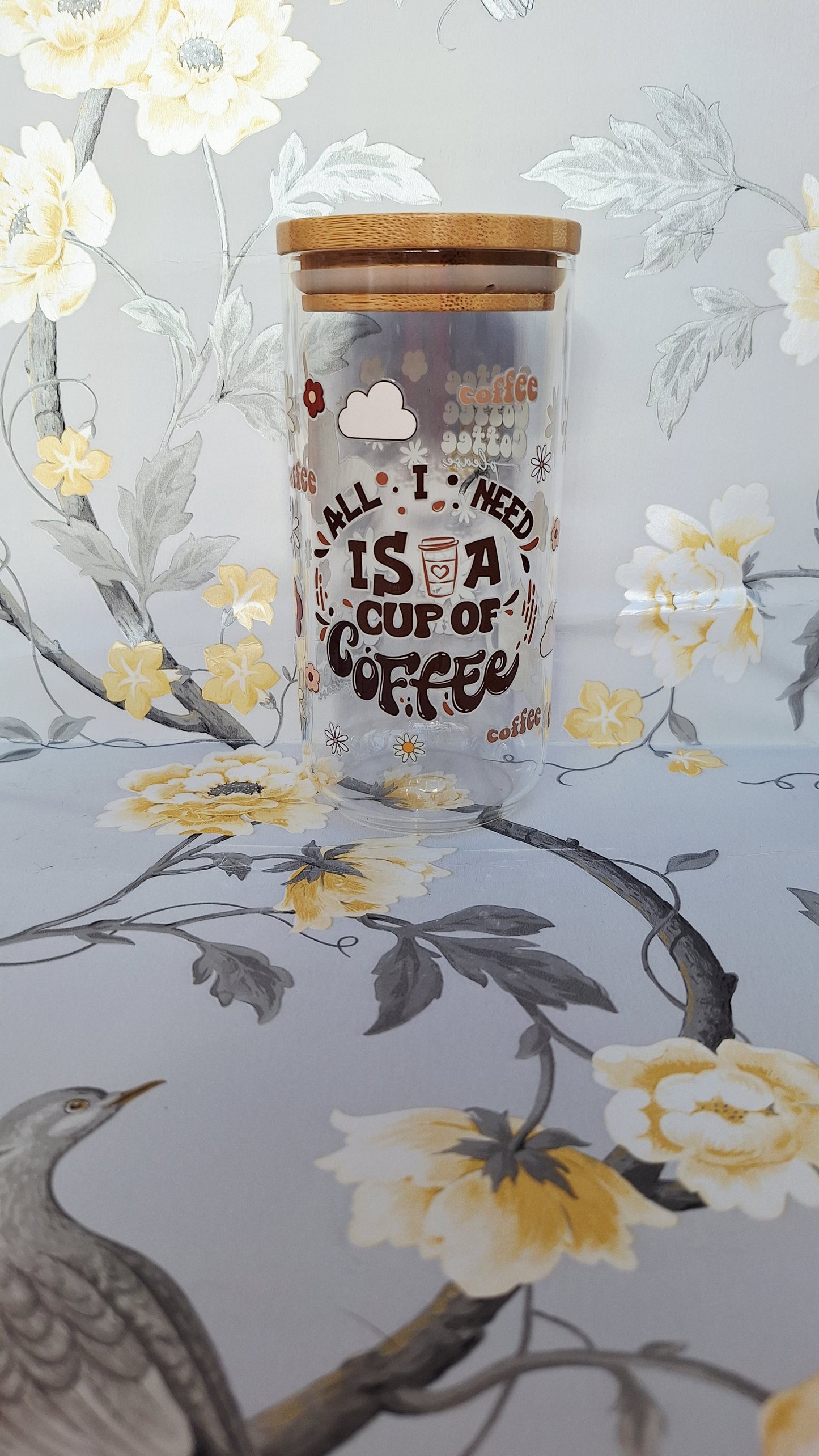 All I Need Is A Cup Of Coffee Glass Tumbler