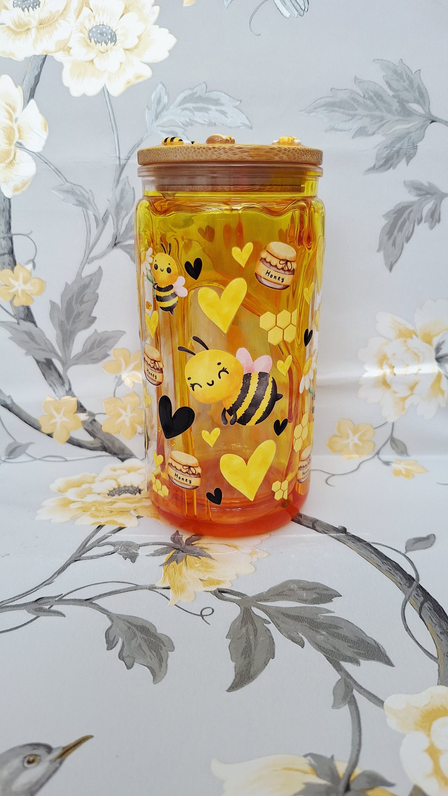 Honey Bee Inspired Honey Drip Snowglobe