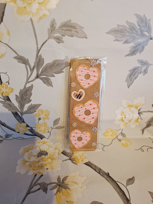 Pink Donut & White Daisy Book Mark