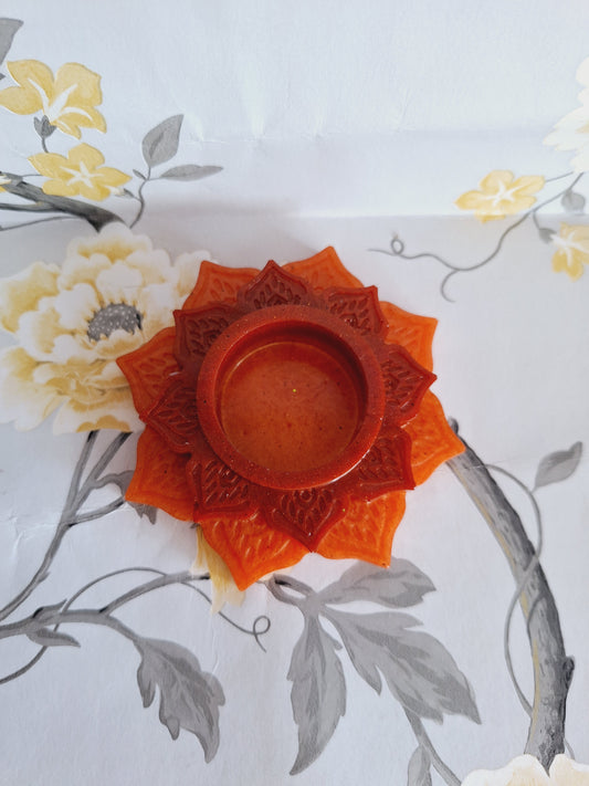 Red & Orange Tea Light Holder