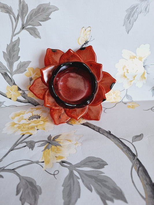 Red & Black Tea Light Holder