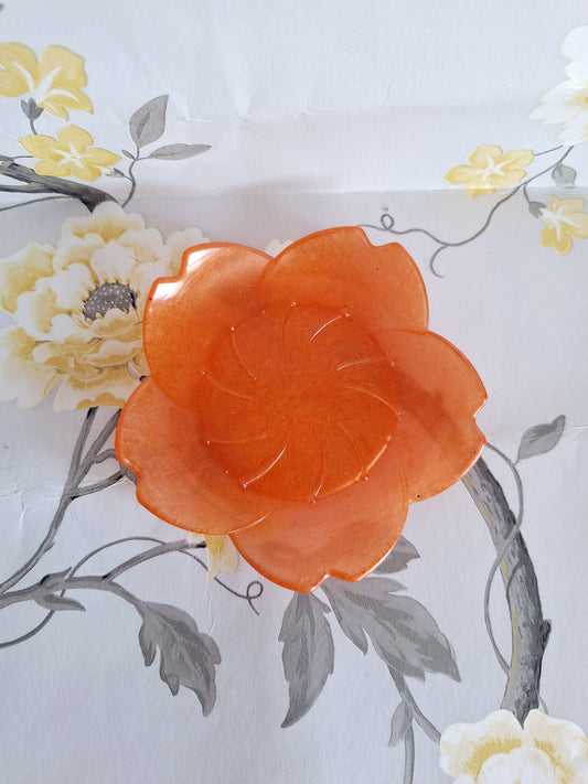Orange Cherry Blossom Tray