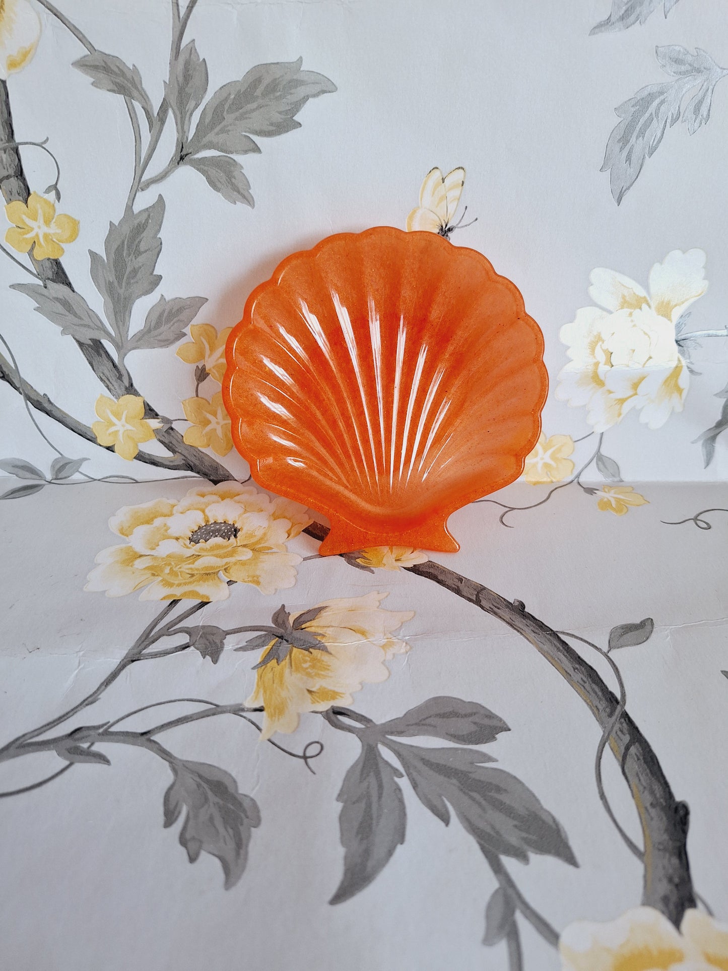 Orange Sea Shell Tray