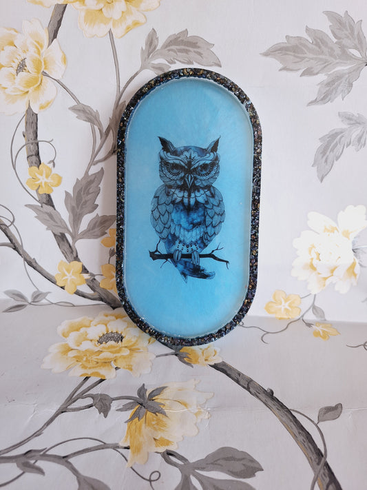 Blue Owl Trinket Tray