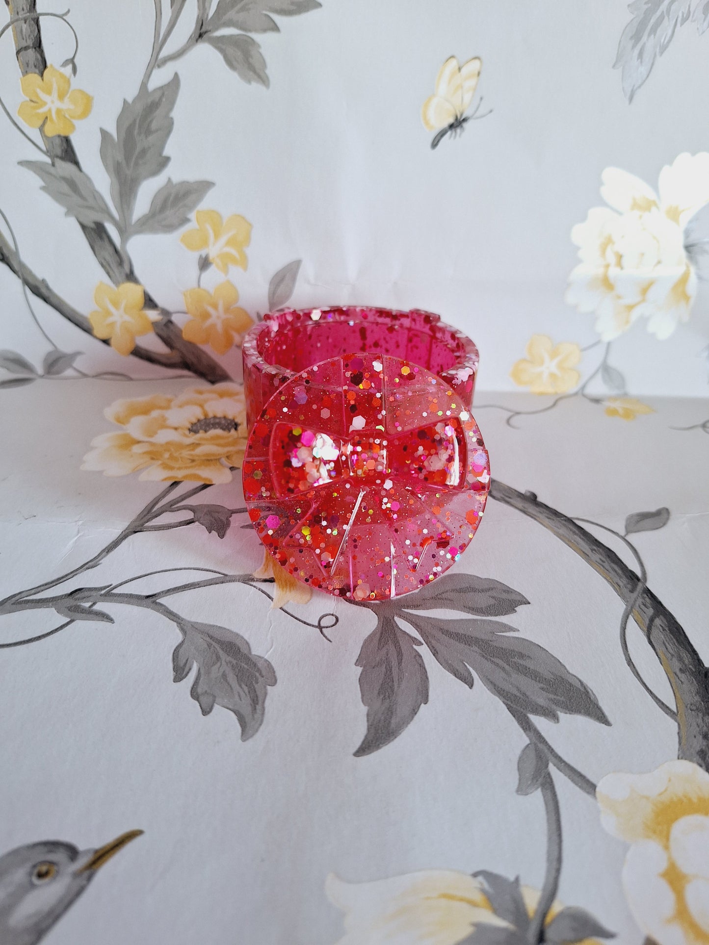 Pink Glitter Bow Knot Gift Box