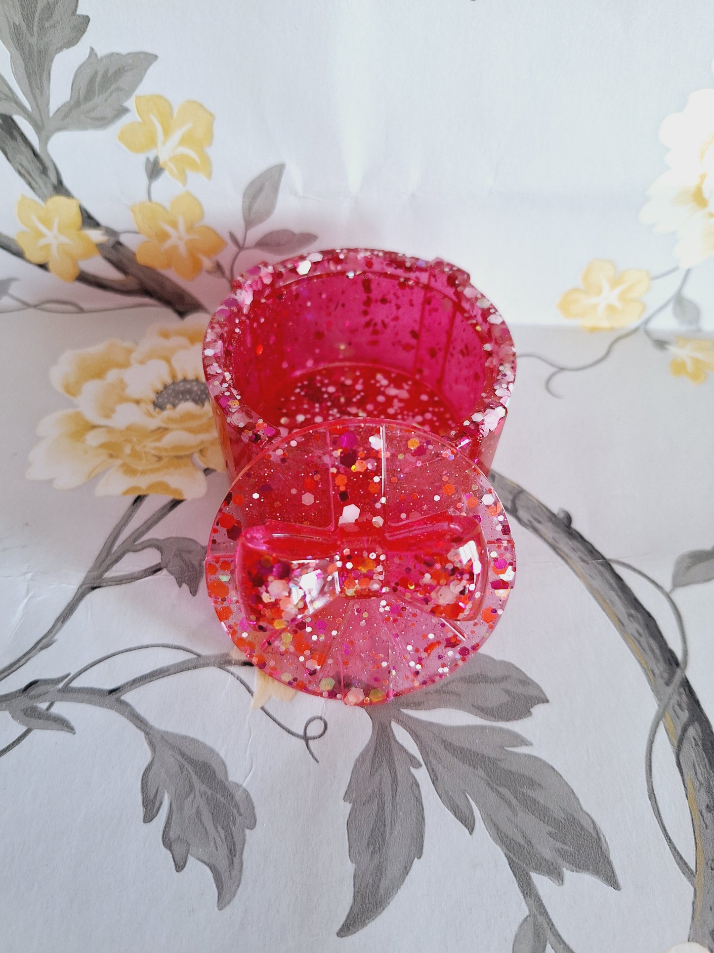 Pink Glitter Bow Knot Gift Box