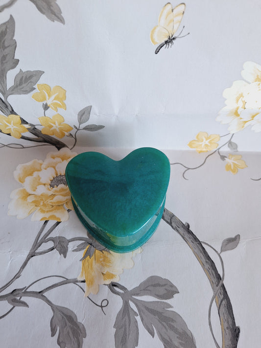 Green Heart Trinket Box