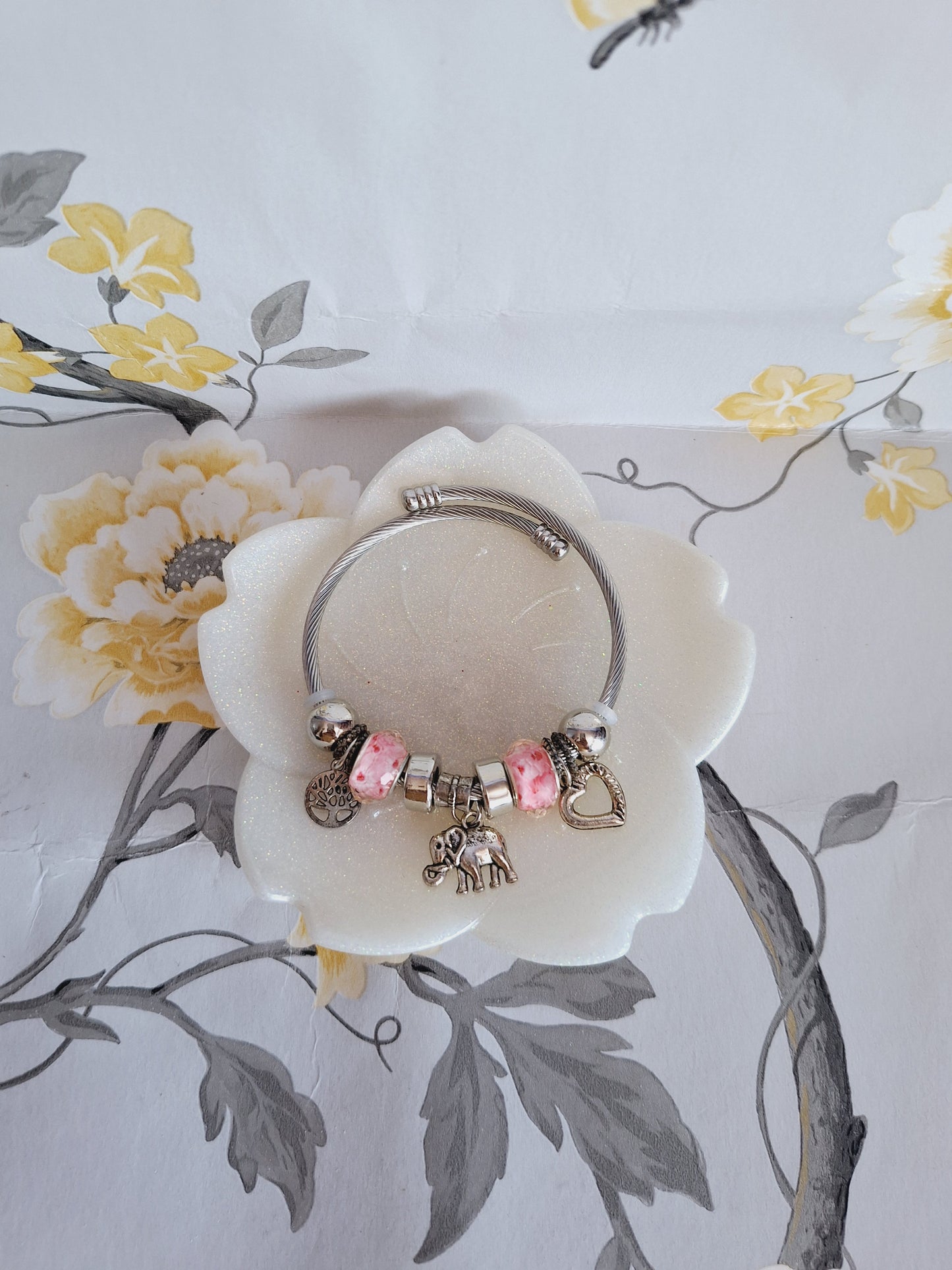 White Cherry Blossom Tray