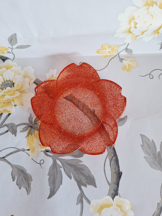 Red Glitter Cherry Blossom Tray