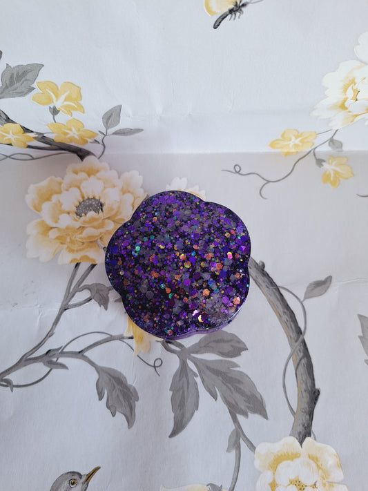Purple Flower Trinket Box
