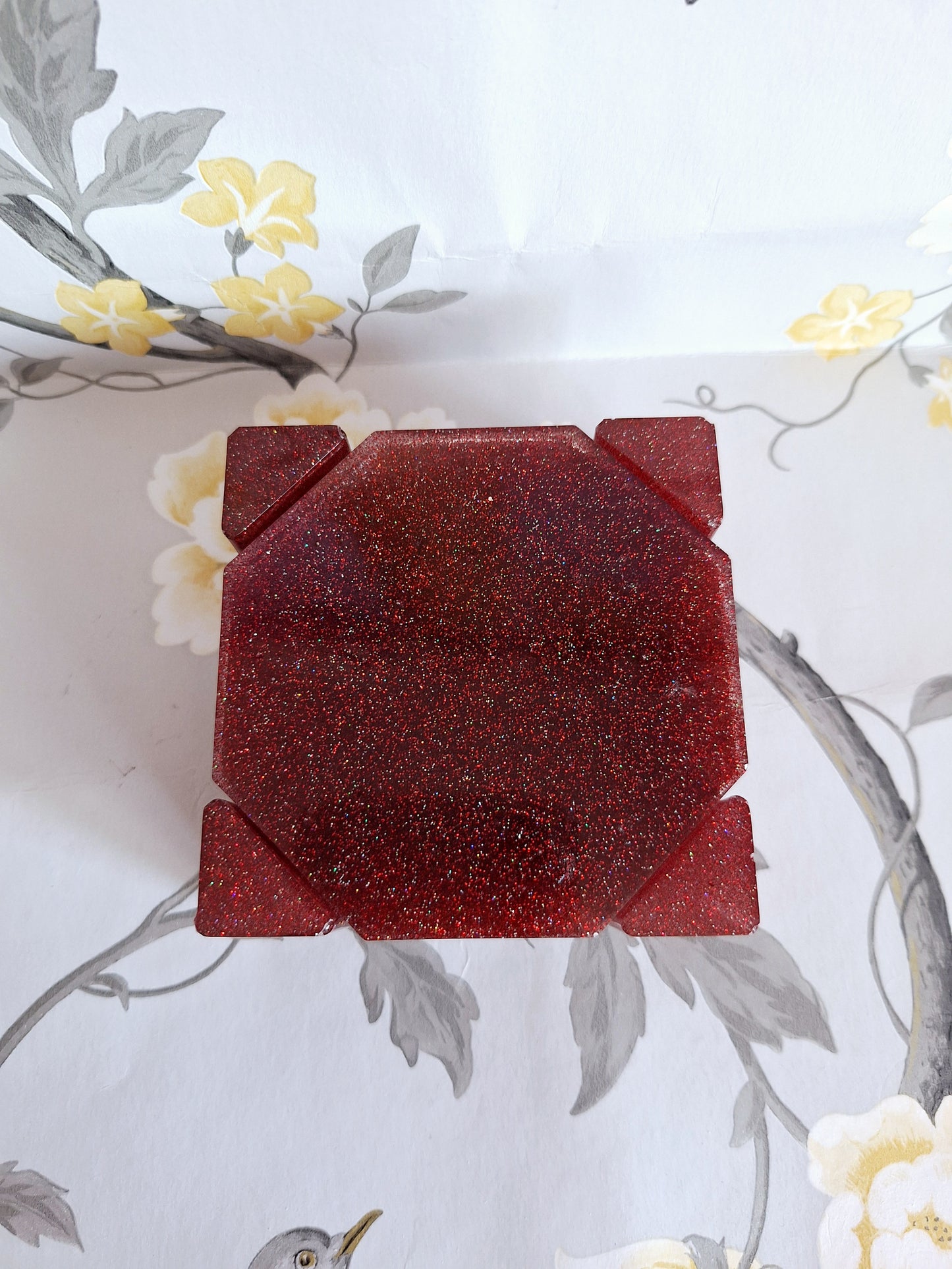 Red Glitter Coasters