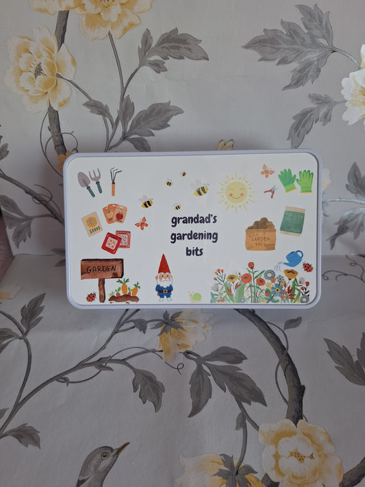 Grandad's Gardening Bits Tin
