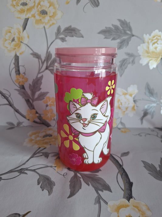 Marie Pink Swirl Acrylic Tumbler
