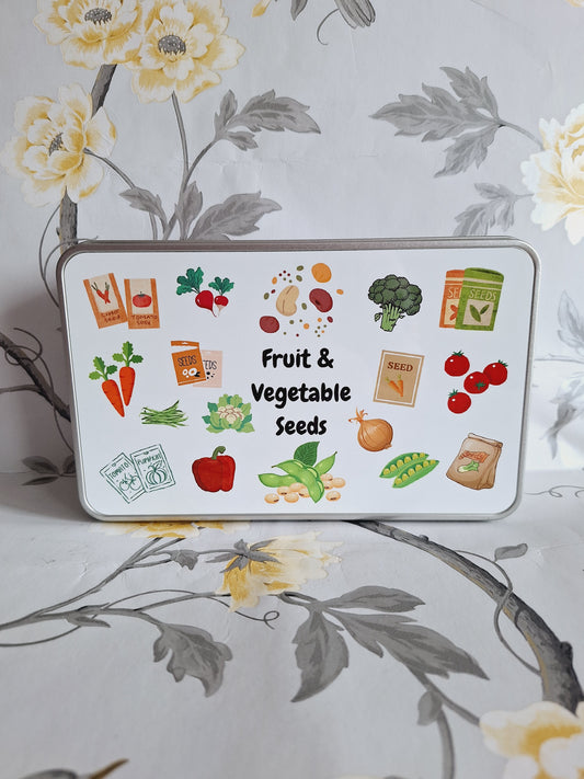 Fruit & Vegetable Seeds Tin