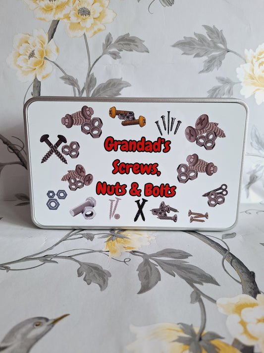 Grandad's Screws, Nuts & Bolts Tin