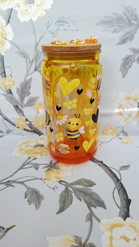 Honey Bee Inspired Honey Drip Snowglobe