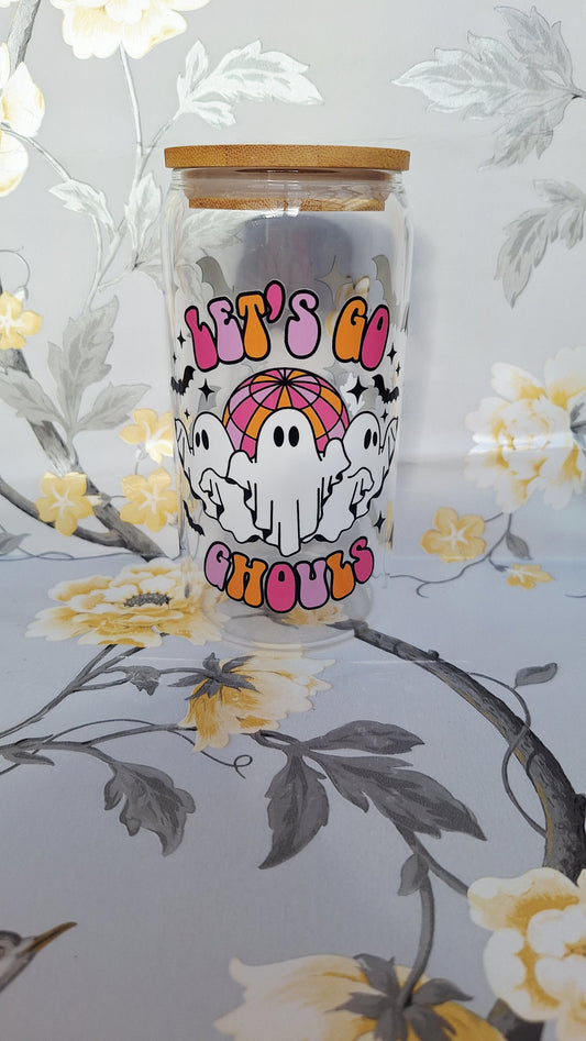 Let's Go Ghouls Glass Tumbler