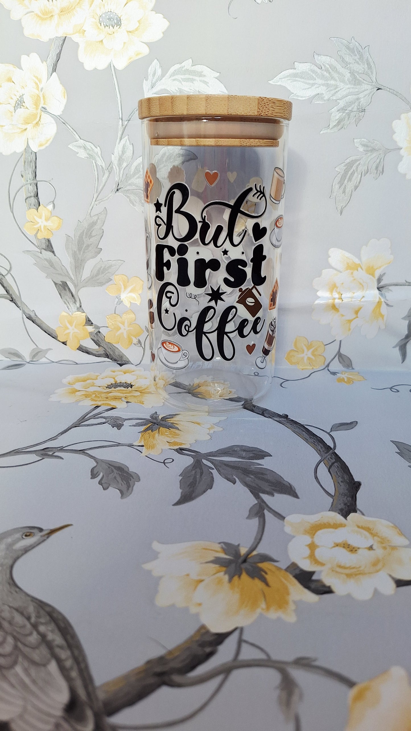 But First Coffee Glass Tumbler