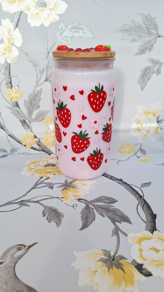 Strawberry Milkshake Inspired Snowglobe