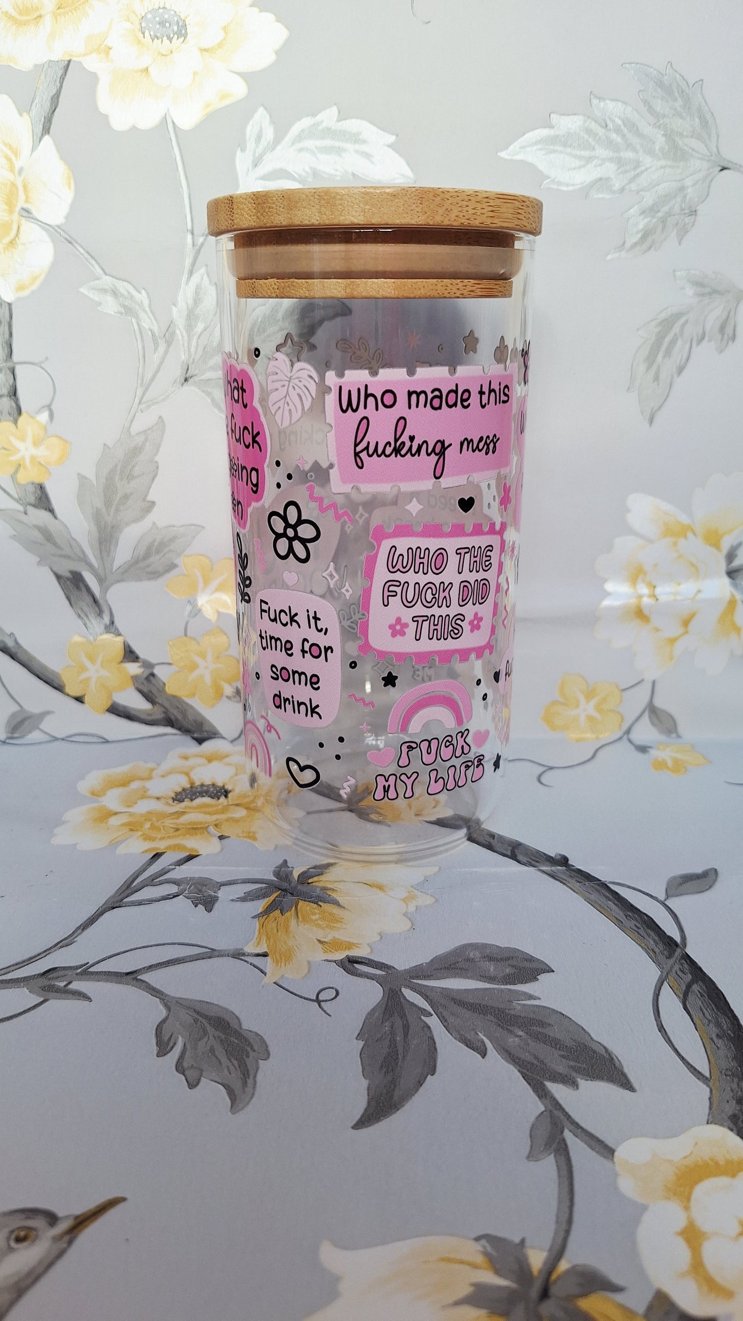 Mum Vocabulary Glass Tumbler