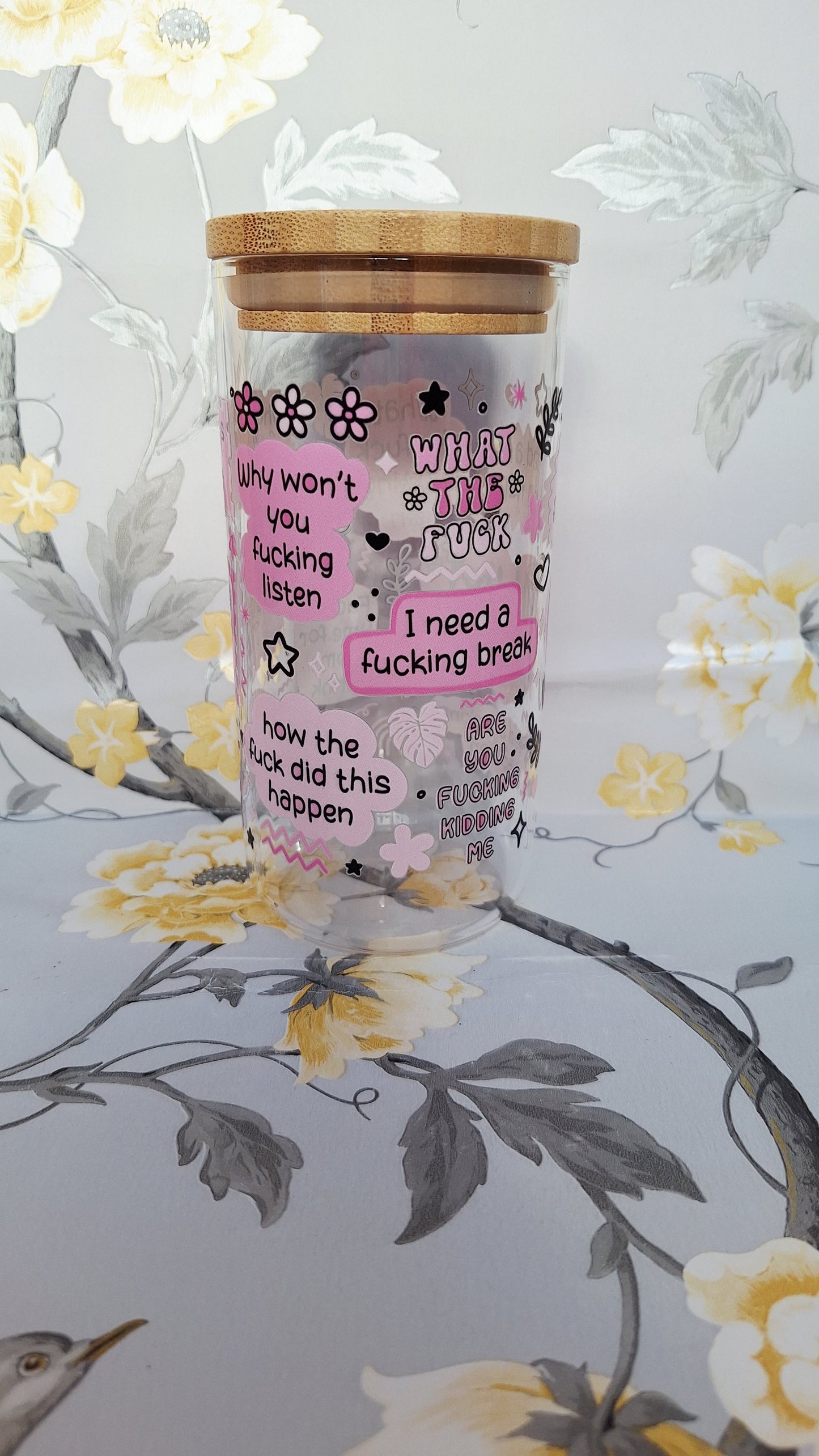 Mum Vocabulary Glass Tumbler